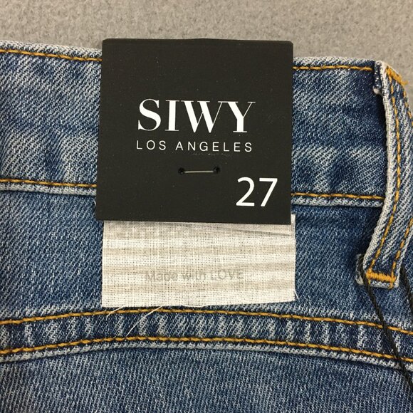 NWT Siwy Jean Womens Straight fit Size 27 Bellissima Take a Chance Step Fray Hem - Picture 5 of 13